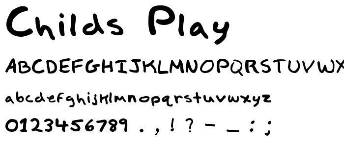 Childs Play font